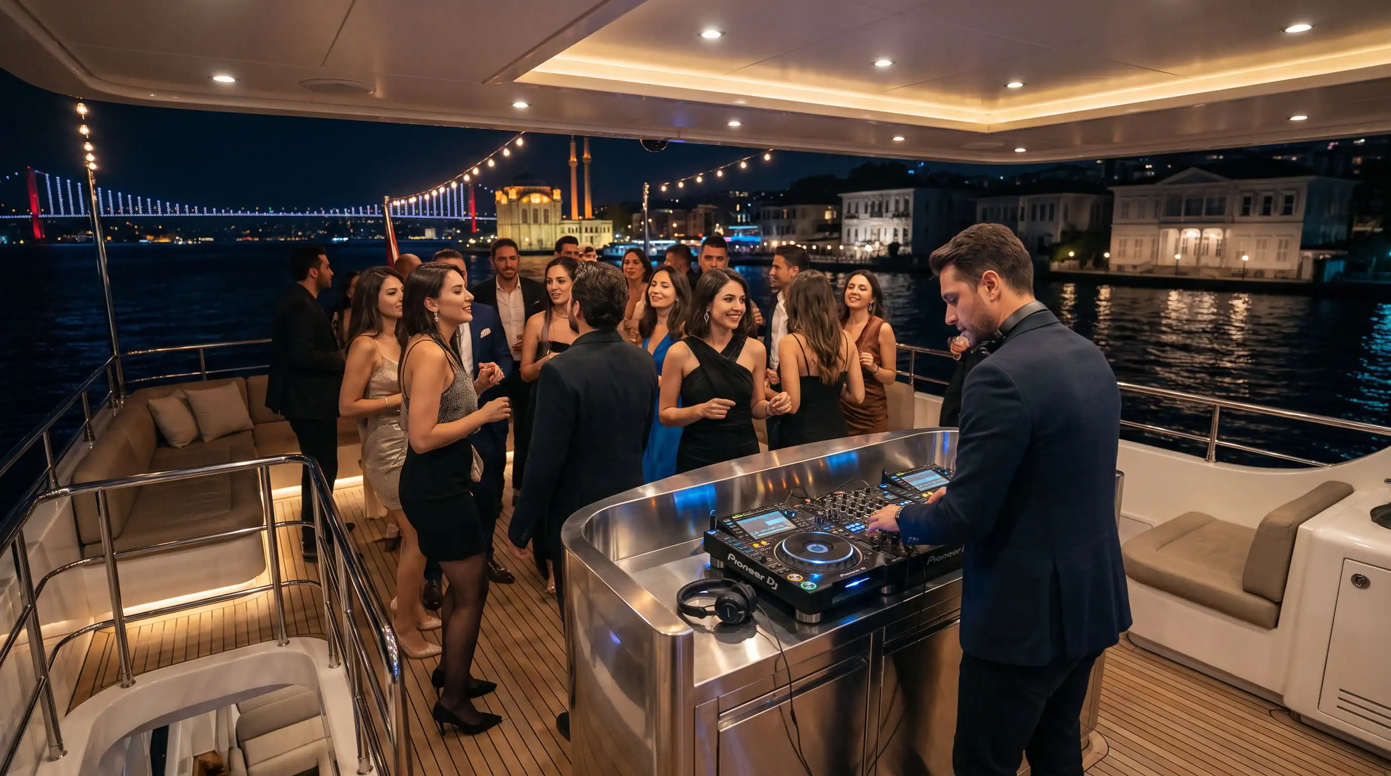 İstanbul Boğazı Teknede DJ & Canlı Müzik