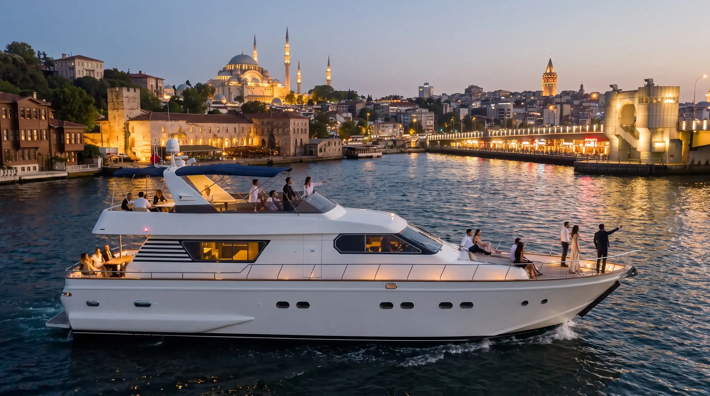 İstanbul Boğazı'nda Gece Boğaz Turu