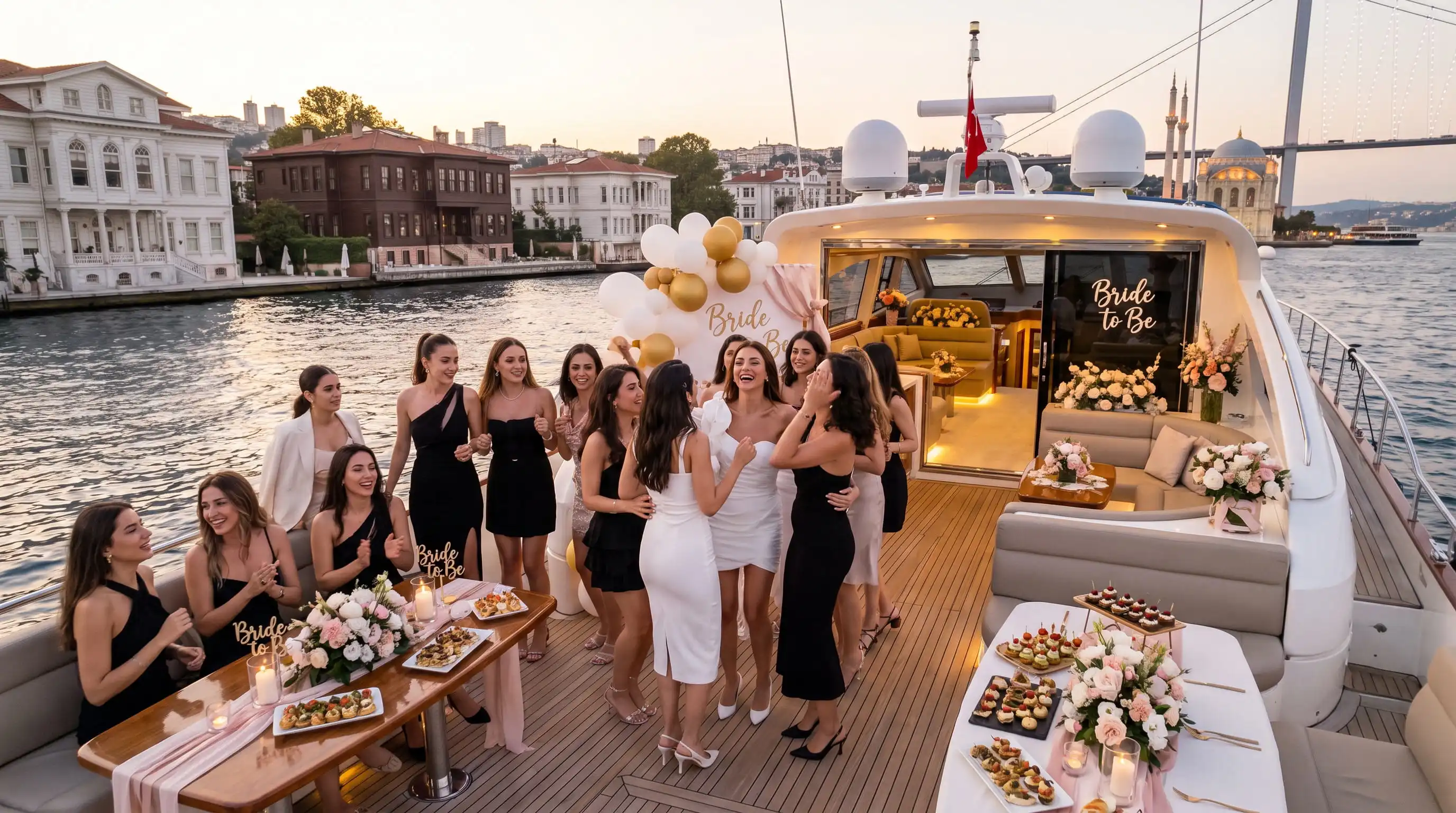 İstanbul Boğazı'nda Teknede Bekarlığa Veda