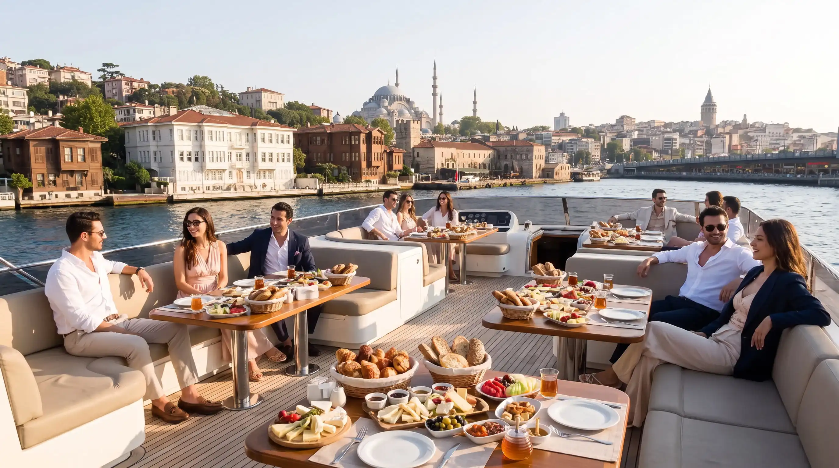 İstanbul Boğazı'nda Teknede Kahvaltı Organizasyonu