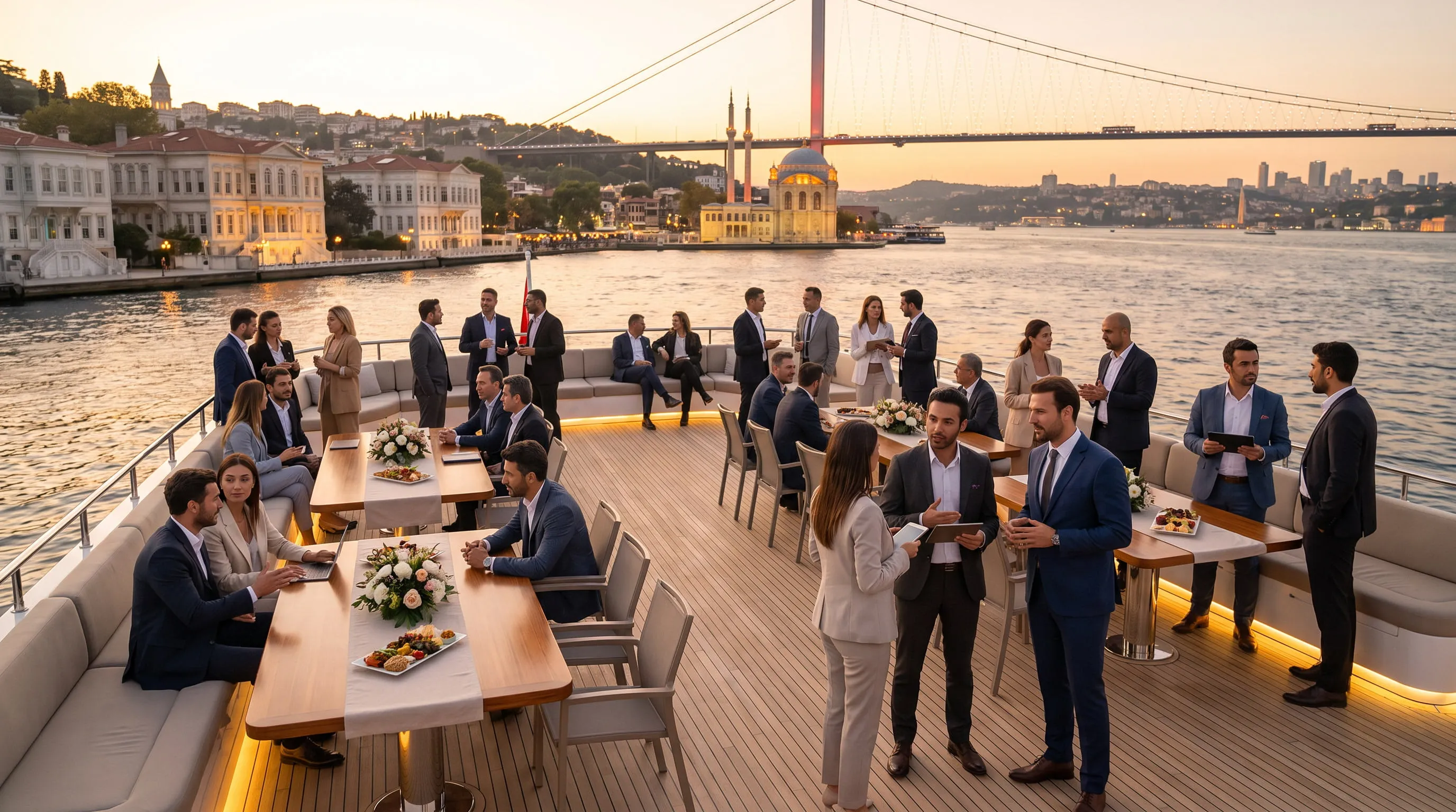 İstanbul Boğazı'nda Teknede Kurumsal Etkinlik