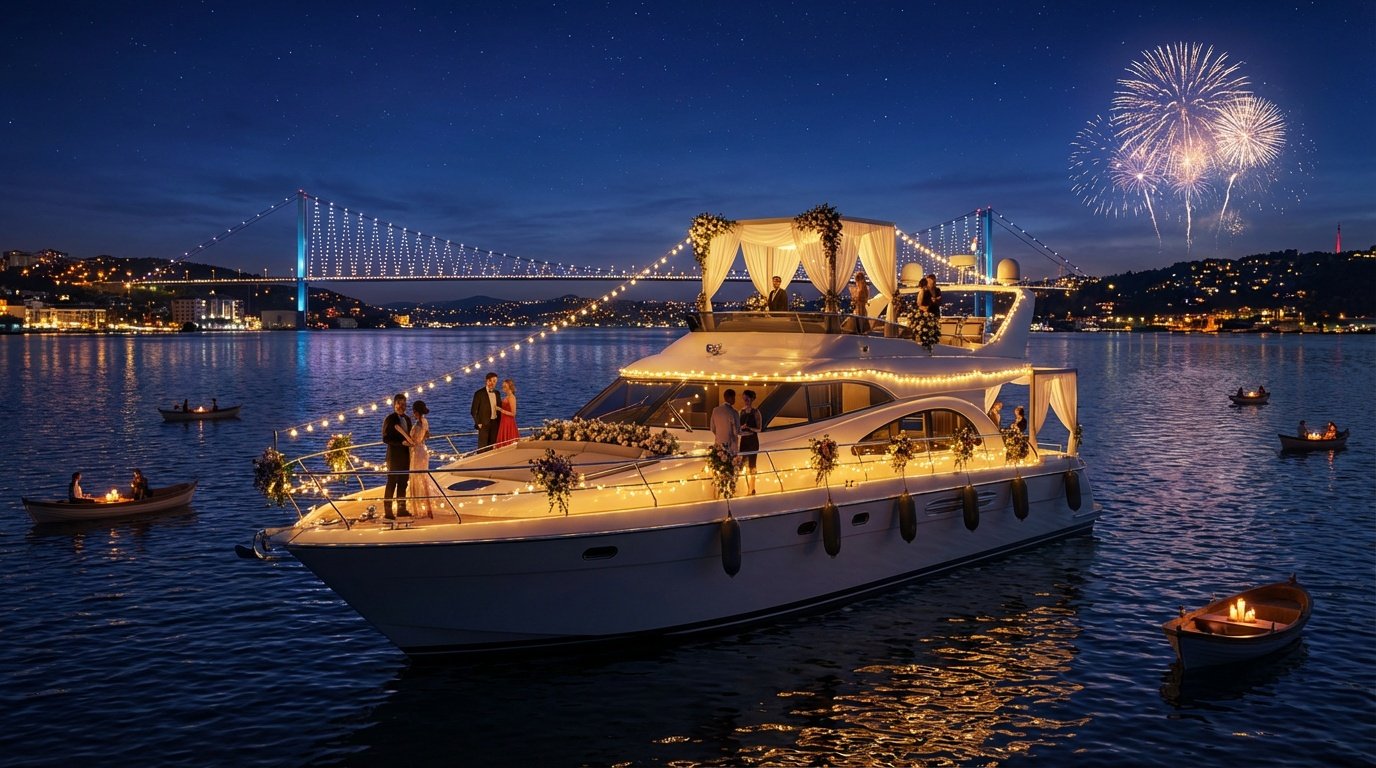 Düğün Organizasyonu Kiralık Tekne